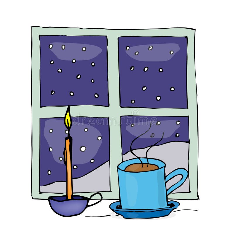 Il Natale aggredisce e candela vicino alla finestra di notte dietro la finestra e la neve fuori Cartolina d'auguri Illustrazione illustrazione di stock Il Natale aggredisce e candela vicino alla finestra di notte dietro la finestra e la neve fuori Cartolina d'auguri Illustrazione illustrazione di stock
