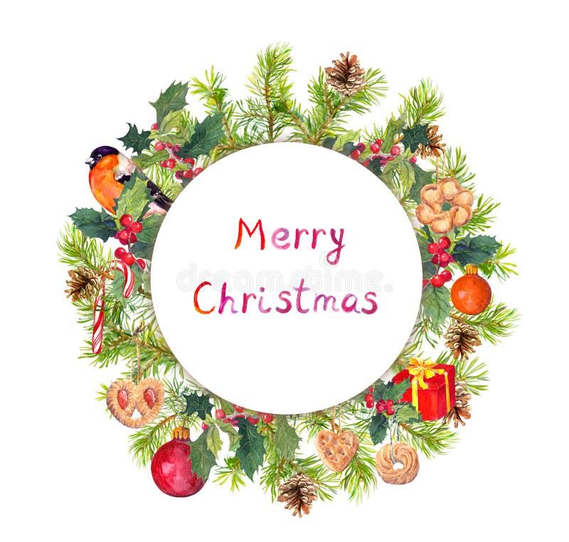 Il Natale avvolge - i rami dell'abete, uccello, candycane, scatola attuale watercolor fotografia stock libera da diritti Il Natale avvolge - i rami dell'abete, uccello, candycane, scatola attuale watercolor fotografia stock libera da diritti