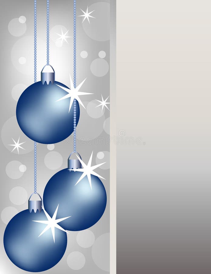 Il natale blu orna la priorità bassa illustrazione vettoriale Il natale blu orna la priorità bassa illustrazione vettoriale
