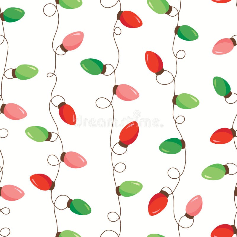 Il Natale rosso e verde di festa e le luci della corda intrecciate nuovo anno barra il modello senza cuciture di vettore del fond royalty illustrazione gratis Il Natale rosso e verde di festa e le luci della corda intrecciate nuovo anno barra il modello senza cuciture di vettore del fond royalty illustrazione gratis