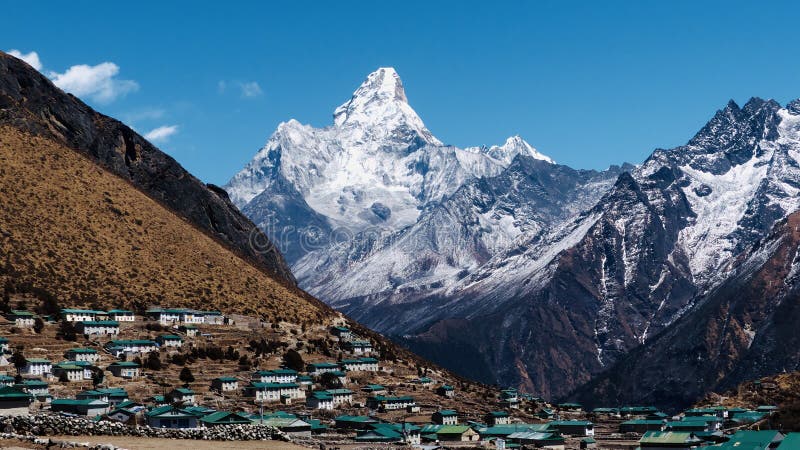 Il Nepal, viaggio di Everest al basecamp immagine stock libera da diritti Il Nepal, viaggio di Everest al basecamp immagine stock libera da diritti