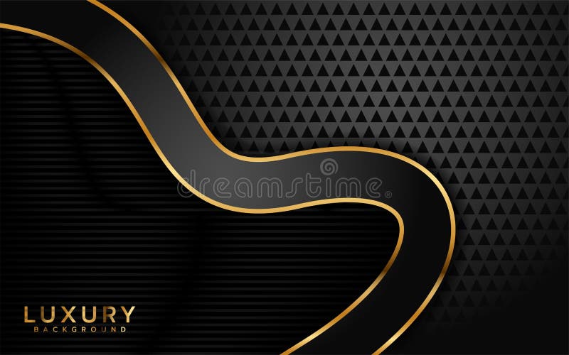 Il nero scuro lussuoso con la linea dorata fondo royalty illustrazione gratis Il nero scuro lussuoso con la linea dorata fondo royalty illustrazione gratis
