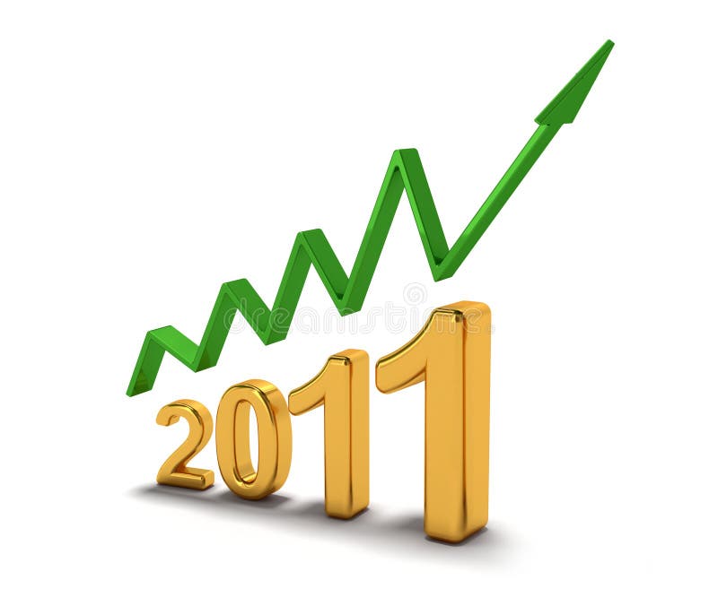 Il nuovo anno 2011 illustrazione vettoriale