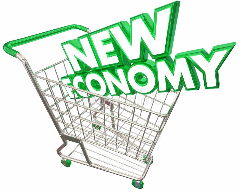 Il nuovo carrello Digital dell'economia che vende il servizio ha basato 3d Illus illustrazione di stock Il nuovo carrello Digital dell'economia che vende il servizio ha basato 3d Illus illustrazione di stock