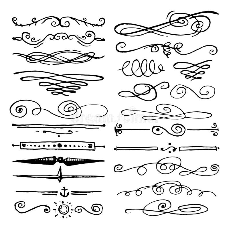 Il pacchetto o l'insieme enorme ha inciso disegnato a mano nel vecchio o stile antico di schizzo, elementi calligrafici di proget illustrazione vettoriale Il pacchetto o l'insieme enorme ha inciso disegnato a mano nel vecchio o stile antico di schizzo, elementi calligrafici di proget illustrazione vettoriale