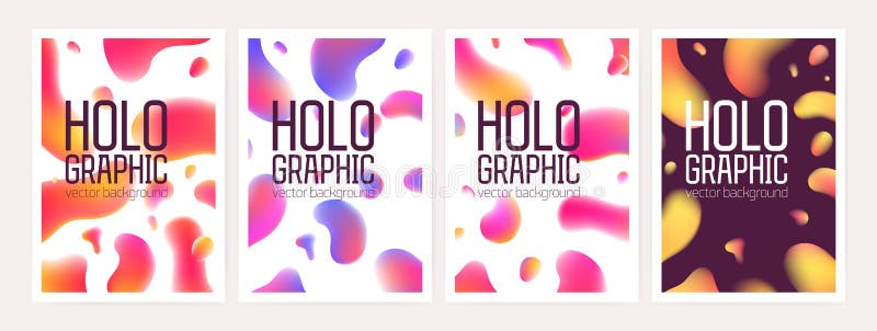 Il pacco degli ambiti di provenienza o contesti olografici verticali con le forme geometriche astratte o la pendenza ha colorato illustrazione vettoriale Il pacco degli ambiti di provenienza o contesti olografici verticali con le forme geometriche astratte o la pendenza ha colorato illustrazione vettoriale