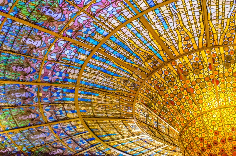Il Palau de la Musica Catalana fotografia stock Il Palau de la Musica Catalana fotografia stock