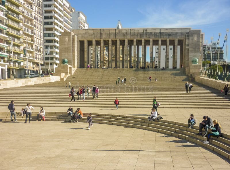 Il parco della bandiera nazionale a Rosario immagini stock libere da diritti Il parco della bandiera nazionale a Rosario immagini stock libere da diritti