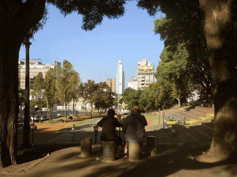 Il parco di Lezama a Buenos Aires immagini stock libere da diritti