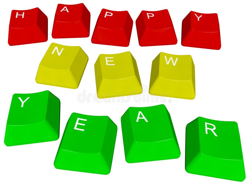 Il PC chiude a chiave il buon anno royalty illustrazione gratis Il PC chiude a chiave il buon anno royalty illustrazione gratis
