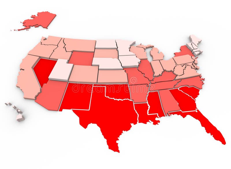Red = unhealthiest states, White = healthiest states, based on 21 health factors measured in 2005. Health Care State Rankings, Morgan Quinto Press. Red = unhealthiest states, White = healthiest states, based on 21 health factors measured in 2005. Health Care State Rankings, Morgan Quinto Press