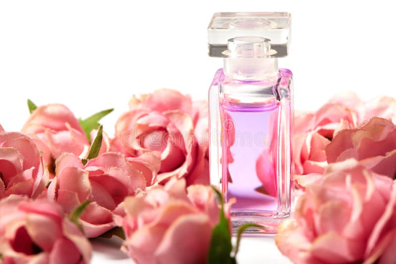 Sentire Profumo Di Rosa Significato Il Profumo Imbottiglia Le Rose Rosa Del Fiore Fondo Della Primavera Con