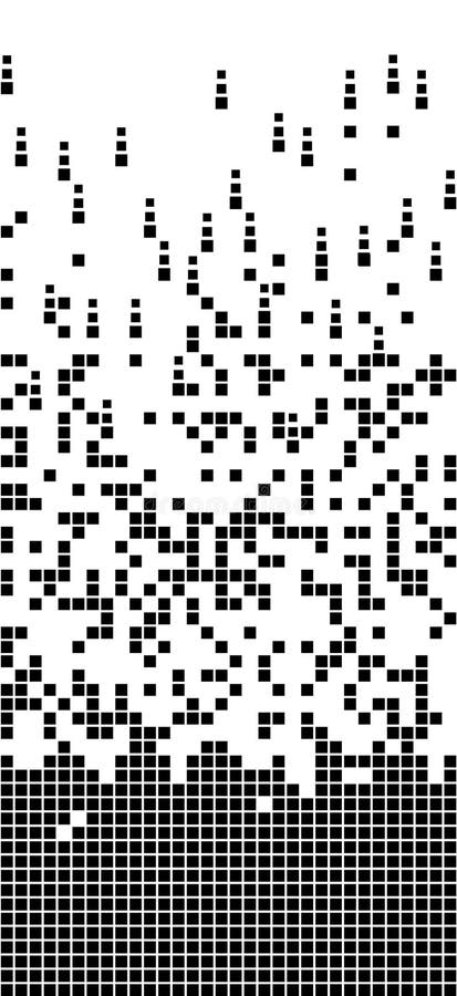 Il quadrato riempito dissolto ha punteggiato l'icona di vettore con effetto della disintegrazione Gli oggetti di rettangolo sono royalty illustrazione gratis Il quadrato riempito dissolto ha punteggiato l'icona di vettore con effetto della disintegrazione Gli oggetti di rettangolo sono royalty illustrazione gratis