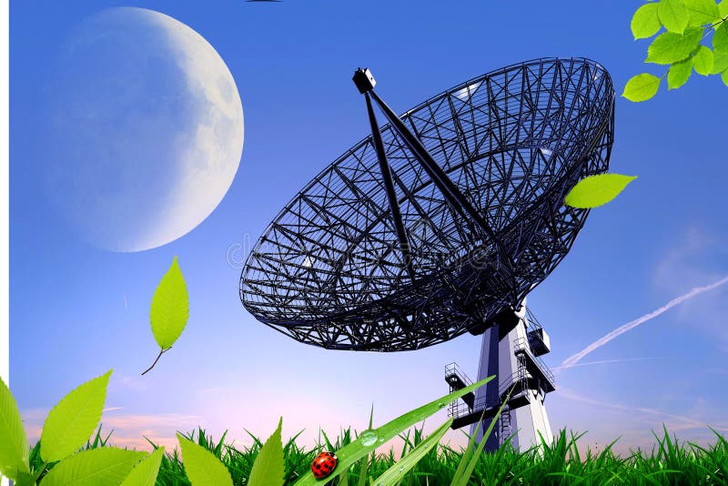 Il radar fotografia stock. Immagine di media, costruzione 10253886