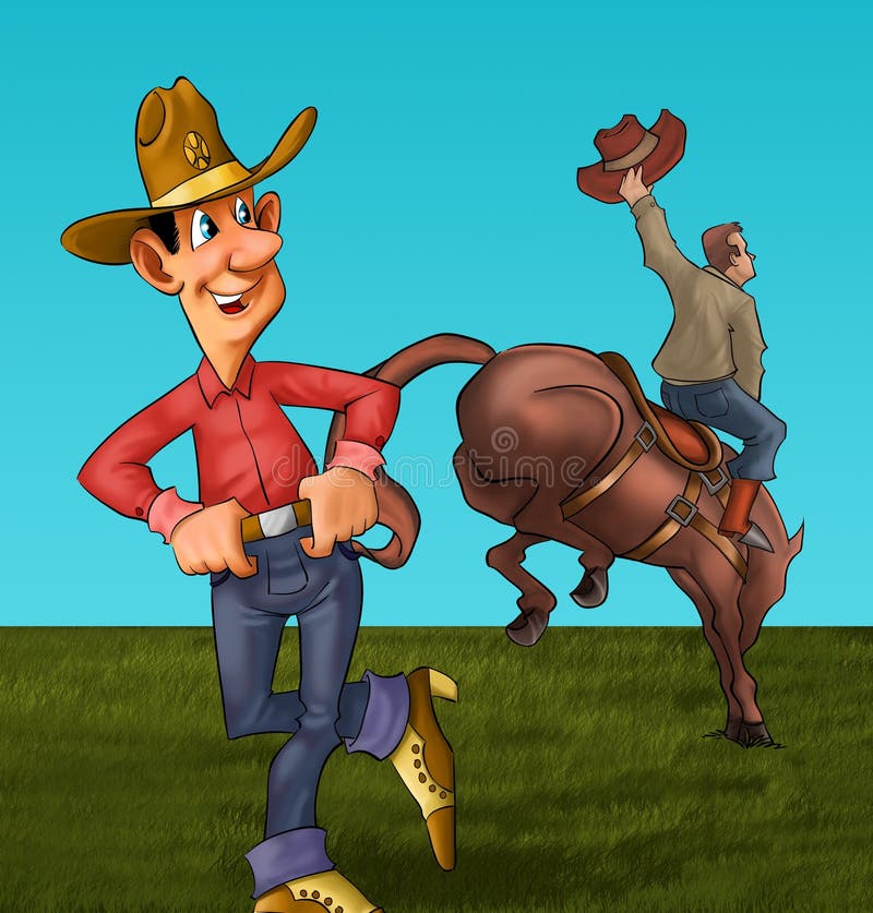 Il rodeo illustrazione vettoriale Il rodeo illustrazione vettoriale