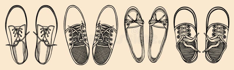 Il rosso blu mette in mostra le scarpe da tennis illustrazione vettoriale Il rosso blu mette in mostra le scarpe da tennis illustrazione vettoriale