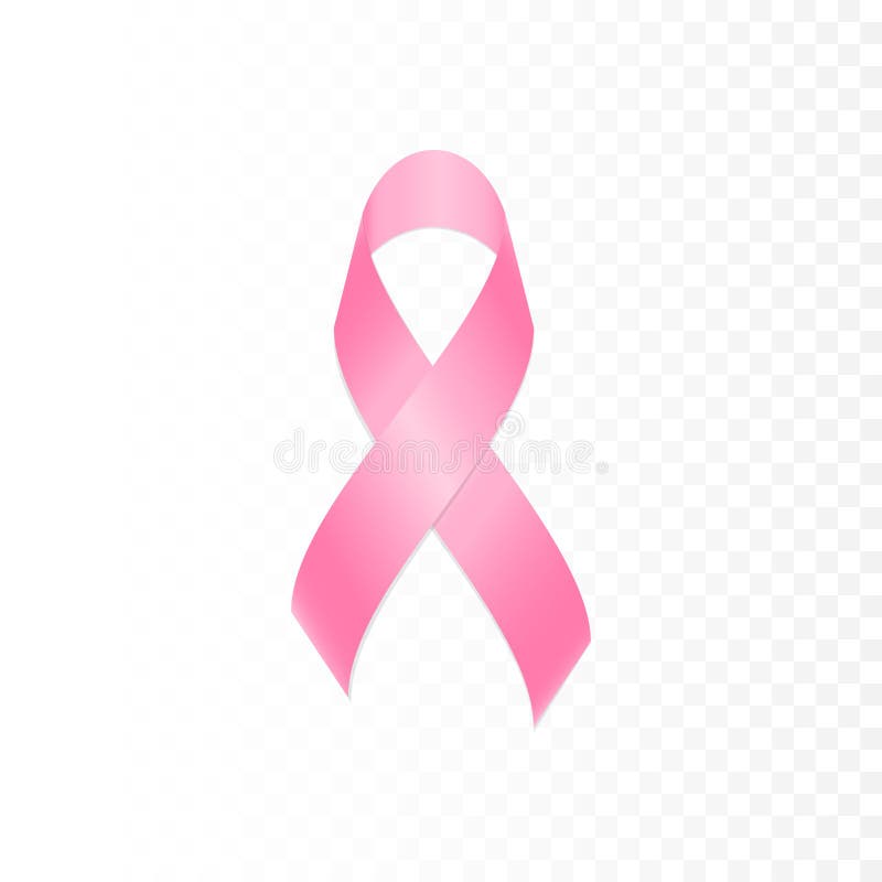 Il simbolo rosa del nastro di cancro al seno ha isolato il fondo trasparente royalty illustrazione gratis