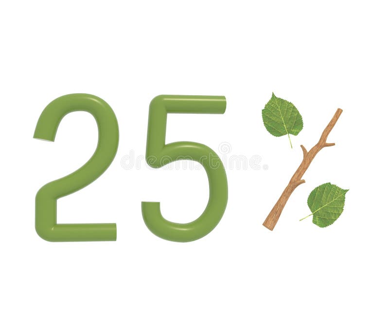 il testo di verde dell'illustrazione 3d ha progettato con le foglie e un bastone illustrazione vettoriale il testo di verde dell'illustrazione 3d ha progettato con le foglie e un bastone illustrazione vettoriale