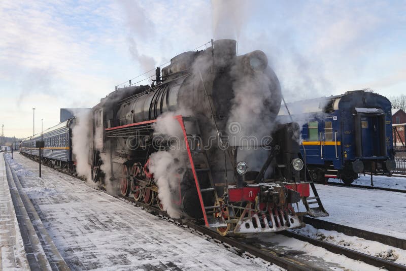 Il treno retro immagine stock