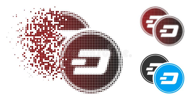 Il un poco di semitono dissolto del pixel conia l'icona royalty illustrazione gratis