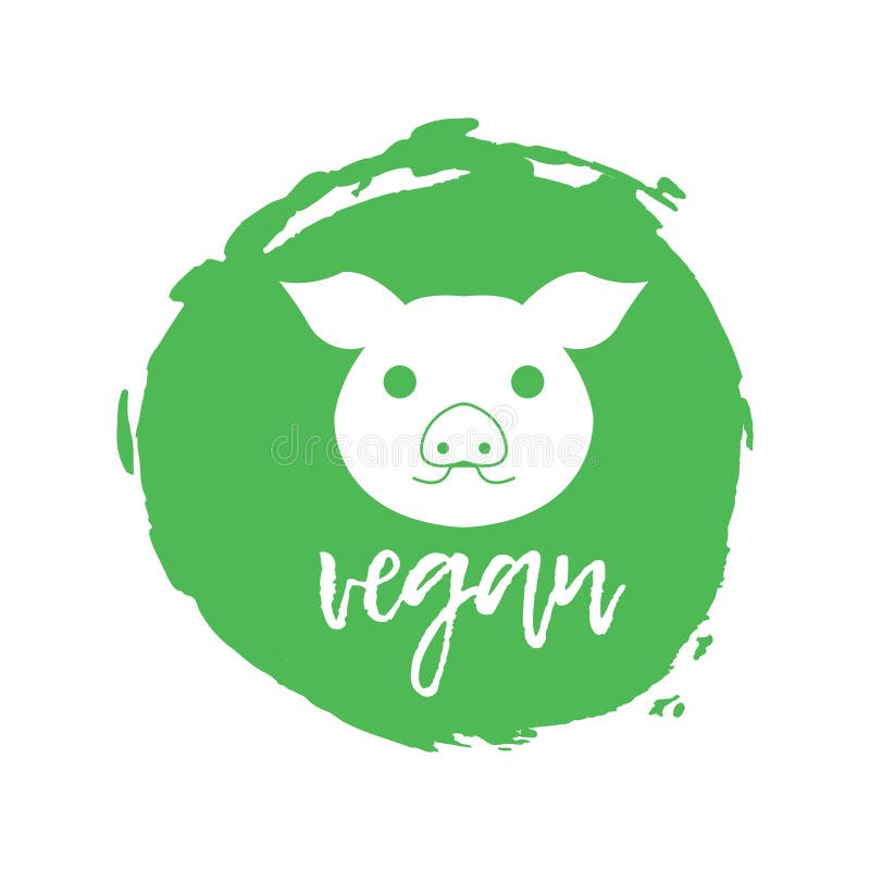 Il vegano libera l'etichetta Simboli di intolleranza dell'alimento Illustrazione di vettore royalty illustrazione gratis
