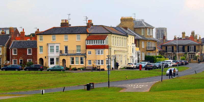 Il verde, Southwold fotografia stock libera da diritti Il verde, Southwold fotografia stock libera da diritti