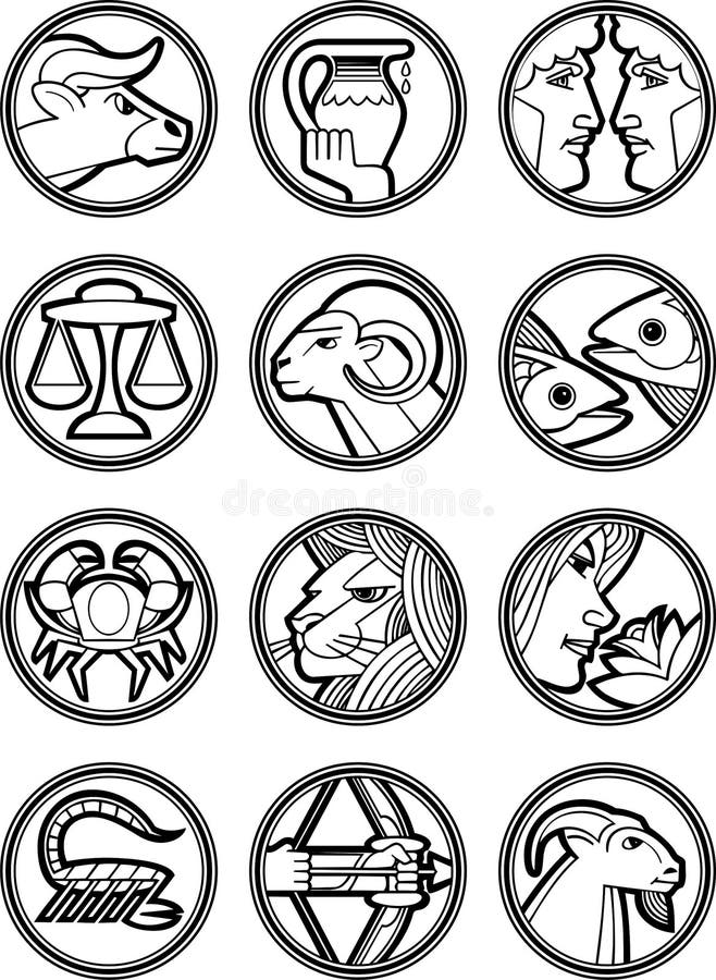Il vettore della stella dello zodiaco firma 2 royalty illustrazione gratis Il vettore della stella dello zodiaco firma 2 royalty illustrazione gratis