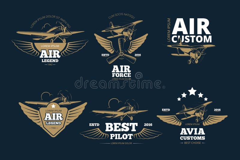 Il volo avventura il logos e le etichette di vettore illustrazione vettoriale Il volo avventura il logos e le etichette di vettore illustrazione vettoriale