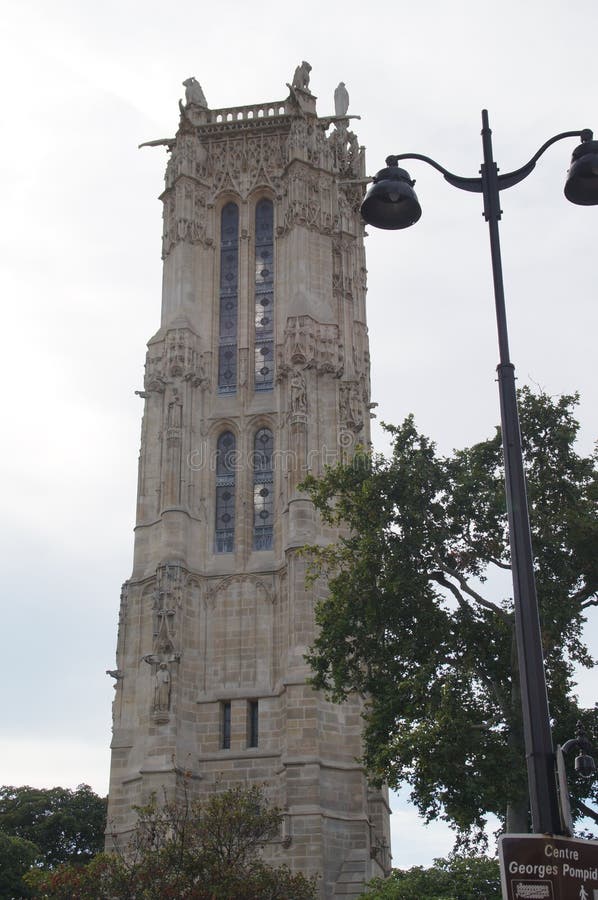 Il †“Parigi, Francia di Jacques del san della torre fotografia stock libera da diritti Il †“Parigi, Francia di Jacques del san della torre fotografia stock libera da diritti