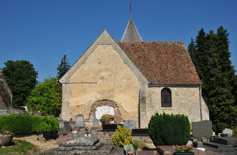 Ile de France, il villaggio pittoresco di Goupillieres in Yvelin immagine stock Ile de France, il villaggio pittoresco di Goupillieres in Yvelin immagine stock