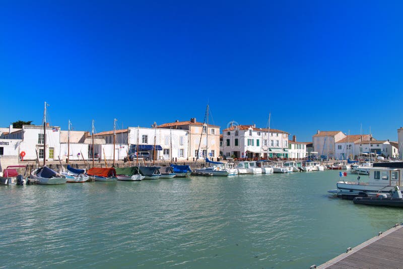 Ile de Re - boats in harbor of La Flotte