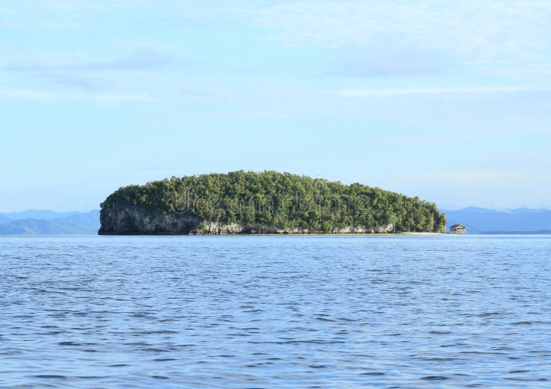 Download Ilha com monte imagem de stock. Imagem de casa, oceano - 65575691