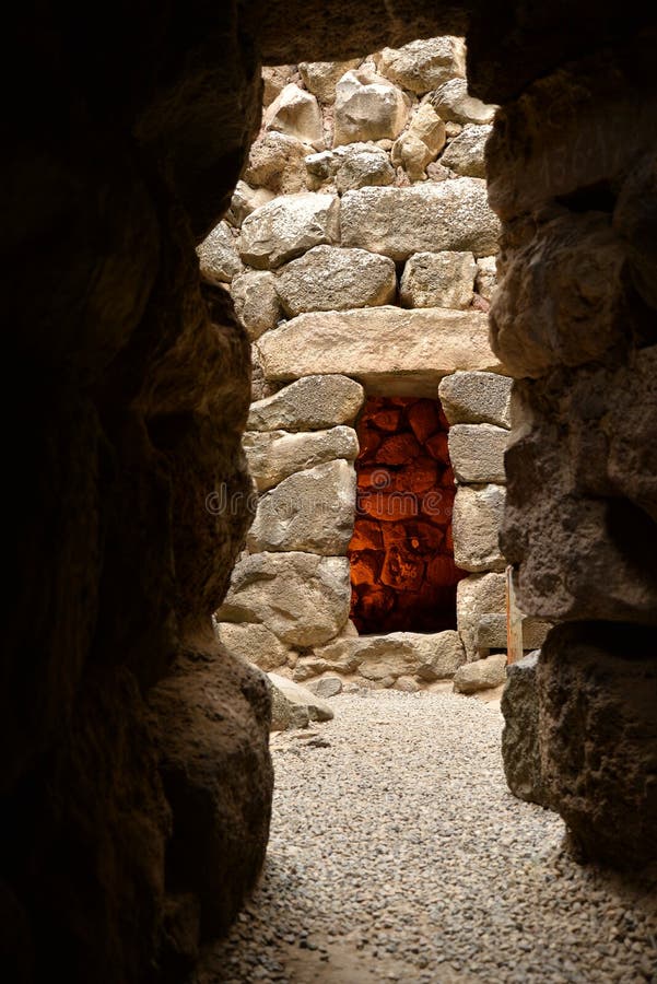 Archaeological Ruins in Sardinia. Nuragic culture. Ancient stone circles and prehistoric dwelling. Archaeological Ruins in Sardinia. Nuragic culture. Ancient stone circles and prehistoric dwelling