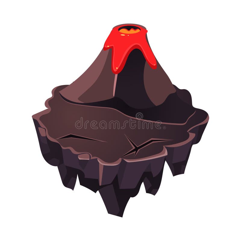 Ícone De Vulcão De Pedra Contorno Vetor Erupção Vulcânica Lava Fogo Cor  Plana Royalty Free SVG, Cliparts, Vetores, e Ilustrações Stock. Image  211554964