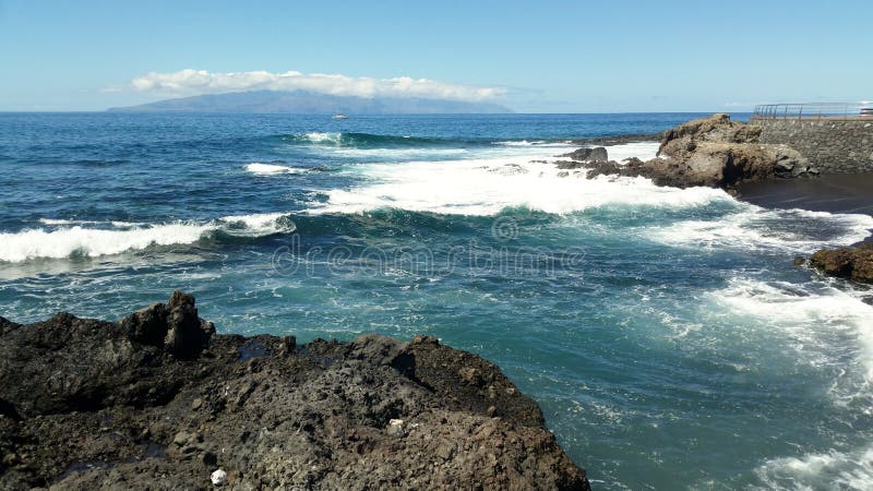 Ilhas Canárias da praia foto de stock royalty free Ilhas Canárias da praia foto de stock royalty free