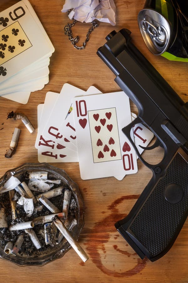 Illegal Gambling Den stock photo. Image of flush, gang 27792854