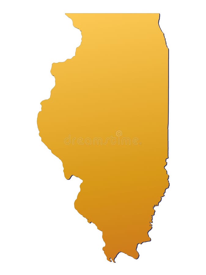 Illinois map stock vector. Illustration of state, seat 10427714