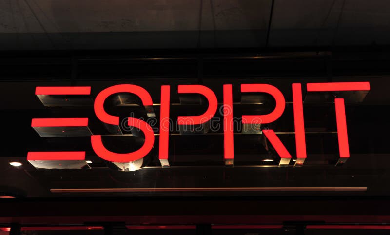 Illuminated advertising for Esprit