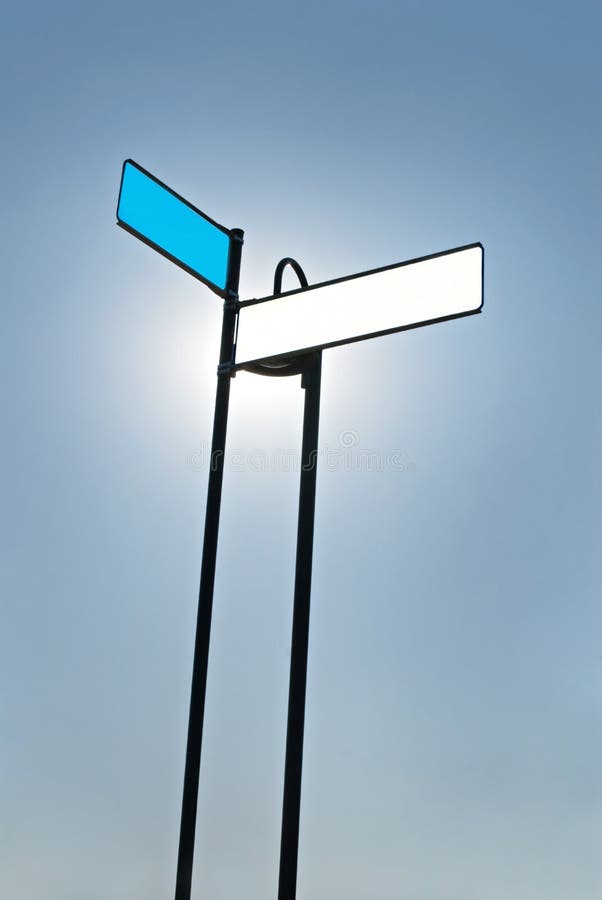Illuminated Blank Sign stock image Illuminated Blank Sign stock image