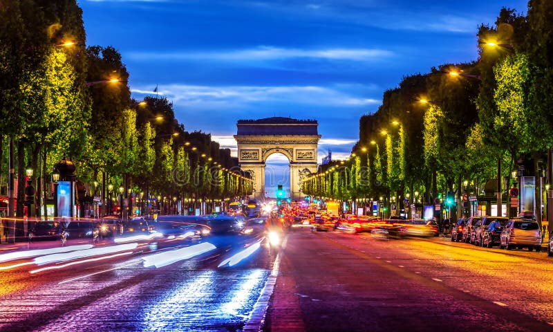 File:Avenue des Champs-Elysées from top of Arc de triomphe Paris