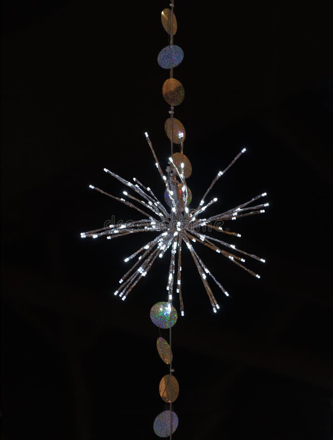 Illuminated Christmas Star stock photo. Image of hanging 138058410