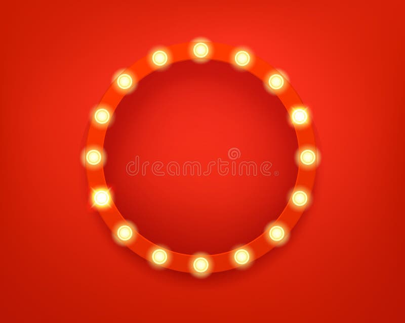 Illuminated Circle Glitch Effect Glitched Circle Stock Vector