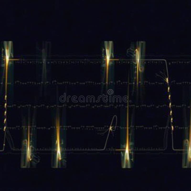 Illuminated Digital Waveform Patterns royalty free stock image