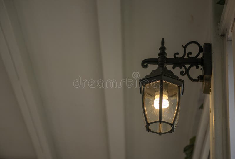 Elegant wall lamp stock photo. Image of fashion, home 104479704