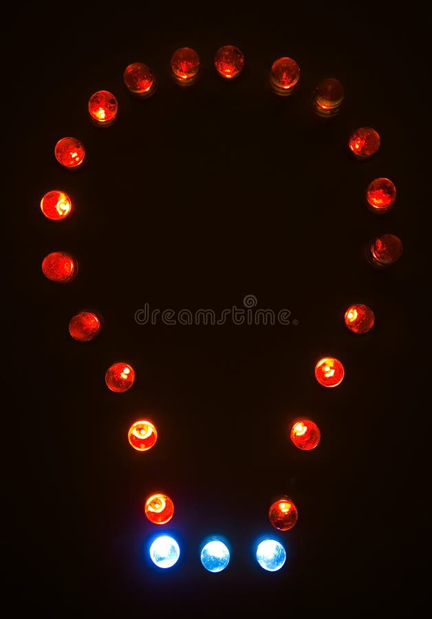 Illuminated light bulbs stock image. Image of electric - 28673793