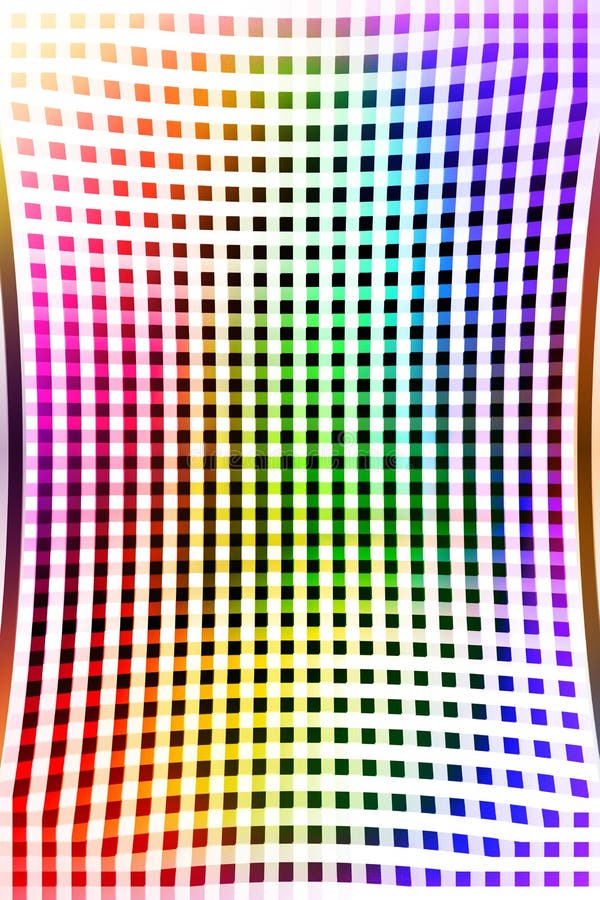 Illusion colorful tripping psychedelic design with straight lines modern background high quality big size print stock illustration