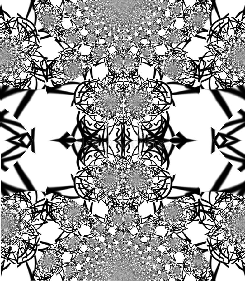 Illusion of Deception in Black and White. Vibrating Stripes. Deceptive