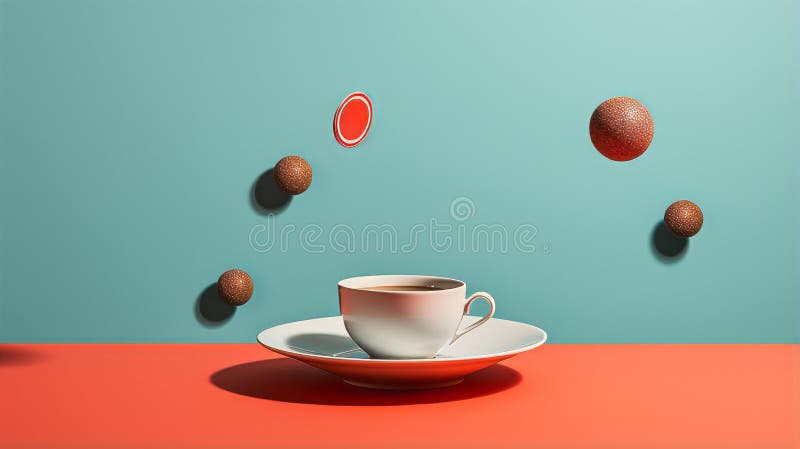 Effortless floating object illusion. Generative AI