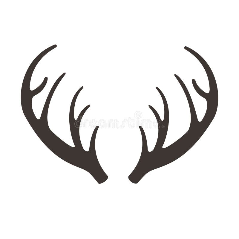 Illusrtation de vecteur de klaxons de cerfs communs Icône de silhouette de vecteur d'andouillers Trophées de chasse renne illustration stock Illusrtation de vecteur de klaxons de cerfs communs Icône de silhouette de vecteur d'andouillers Trophées de chasse renne illustration stock