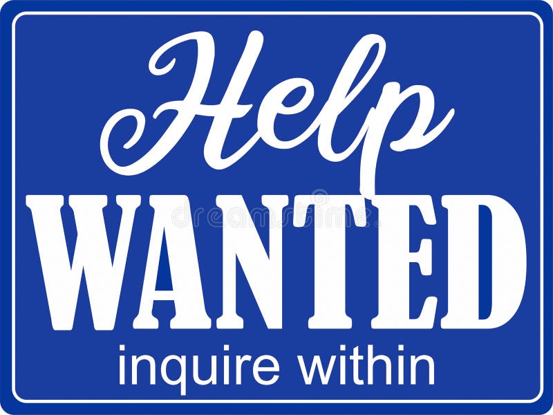Help Wanted Sign - Opportunity Awaits vector illustration